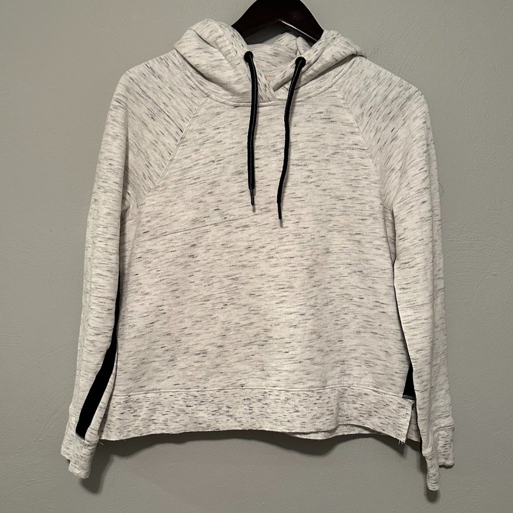 Calvin Klein Women's Cropped Performance White, Grey, Black Hoodie Size Medium